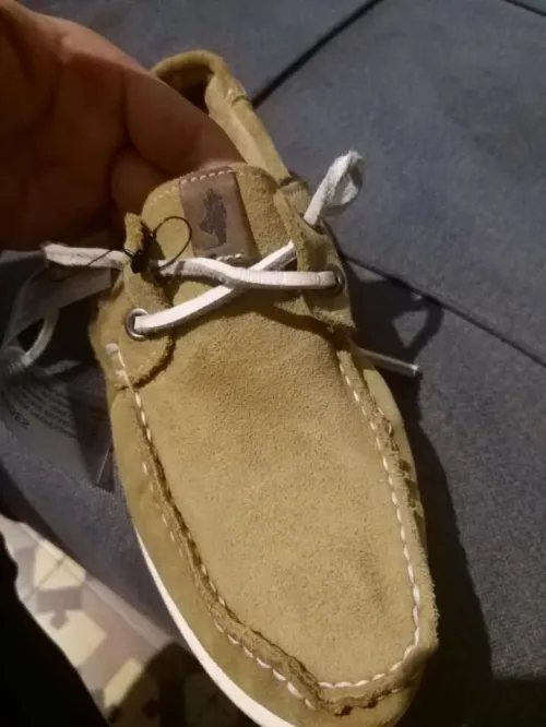 mocassin femme en daim