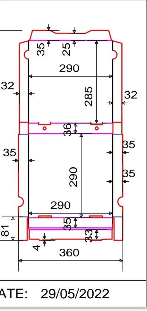 Forme de decoupe rotatif 