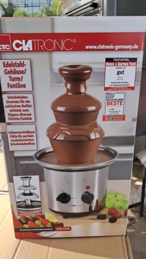 Fontaine chocolat clatronic نافورة شوكولاطة
