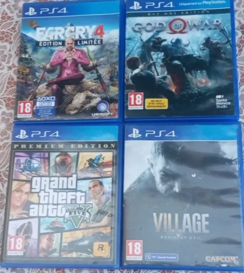 Vente lot de 4 jeux PS4