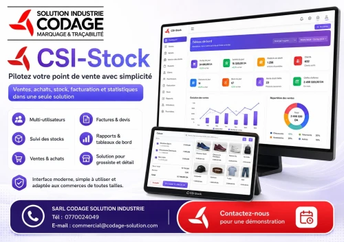 Logiciel CSI-Stock  Gestion Point de Vente, Stock, Achats et Ventes  Grossiste, Détail et Multi-magasin