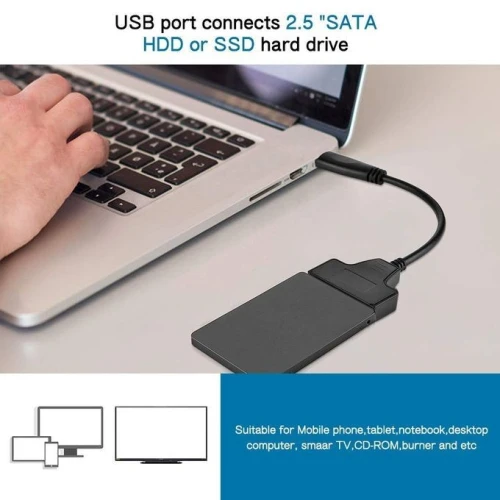 Adaptateur USB 3.0 vers SATA III Disque Dur pour 2.5" SSD & HDD