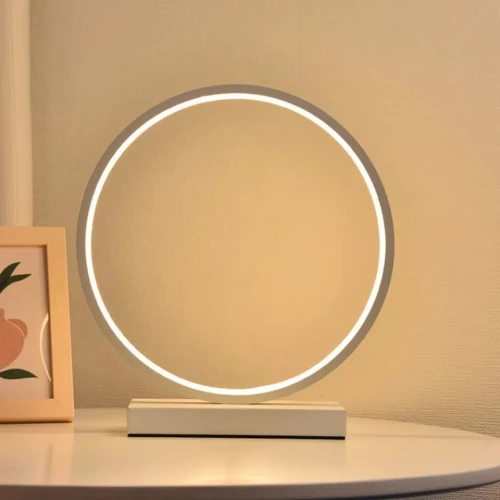 Lampe Veilleuse pour Chevet & Bureau Décorative avec Télécommande Forme Round 30 cm