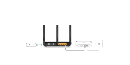 Modem Routeur Vdsl/Adsl Wifi Ac1600 Gigabit 2.4/5 Ghz Usb Archer Vr600 Ver : 3.0 TP-LINK