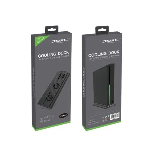 Support & Refroidisseur avec 3 ventilateurs & 3 Ports USB 2.0 pour Xbox One X TYX-1768 DOBE