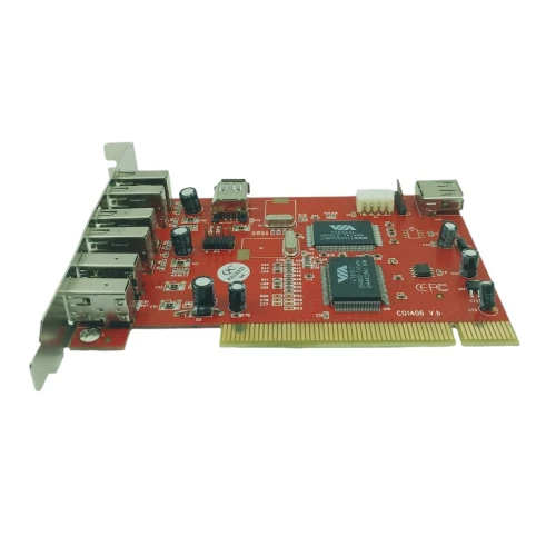 CARTE PCI USB 5 PORTS + FIREWIRE 3 PORTS