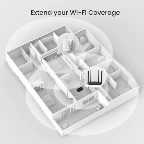 Répéteur & Extenseur Wi-Fi Dual-Band AC750 A15 Tenda