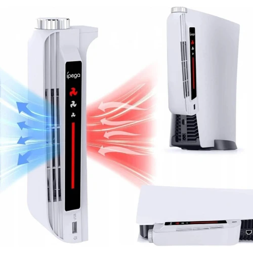 Refroidisseur & Extracteur de Chaleur avec Hub USB 2.0 & Indicateur LED pour PS-5 PG-P5031A IPEGA