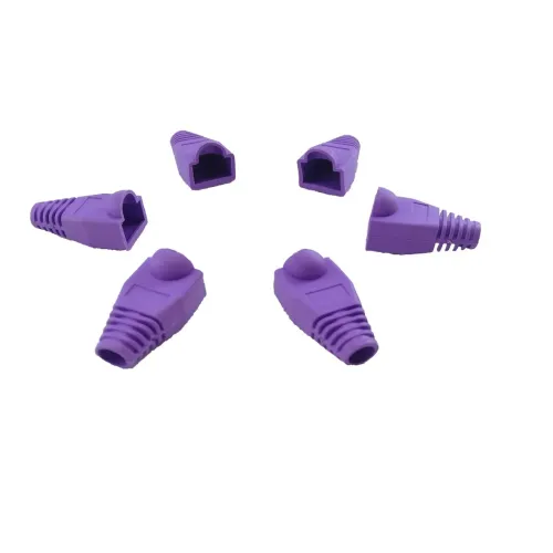 Couvre Patch Cable Réseau 20 Pcs Violet / Rouge / Jaune