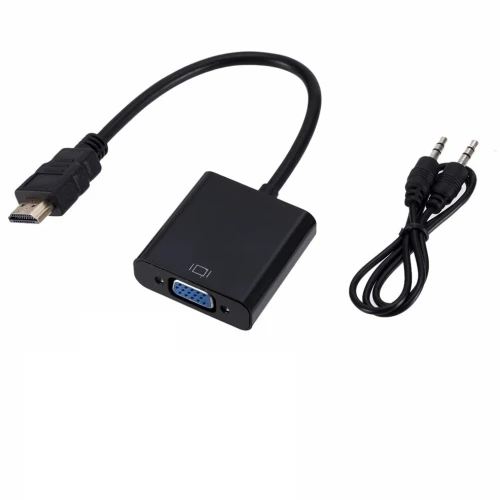 Adaptateur vidéo HDMI Mâle vers VGA Femelle & Audio 