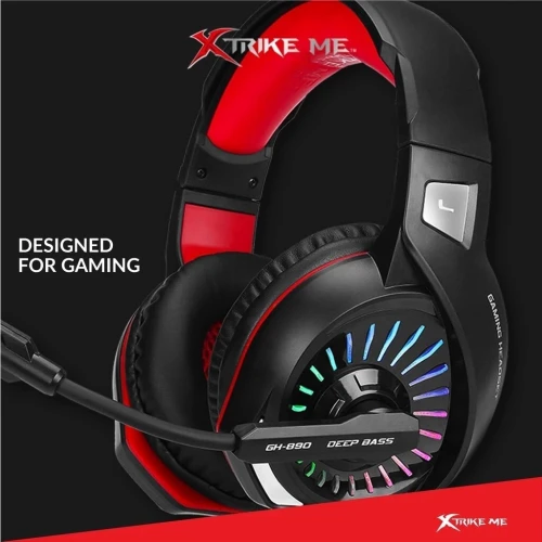 Casque Gaming RGB 7.1 Virtual Multi-Platforme PC,Mobile,PS4,PS5,XBOX One, GH-890 Xtrike Me
