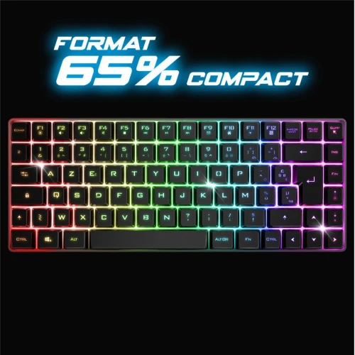 Clavier Gamer Semi Mécanique Bluetooth 5.0/Sans Fil 2.4 Ghz ELITE K70 CLA-EK70RF Spirite Of Gamer