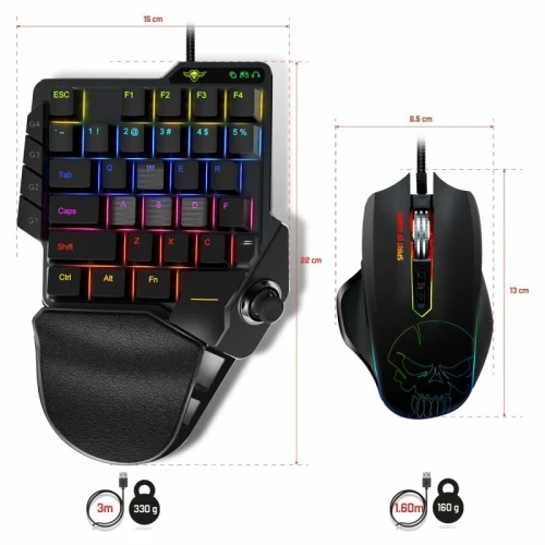 Pack 3 En 1 Clavier Rgb+Souris+Tapis Pour Ps4 Xbox One Switch Pc Xpert-G900 Spirit Of Gamer
