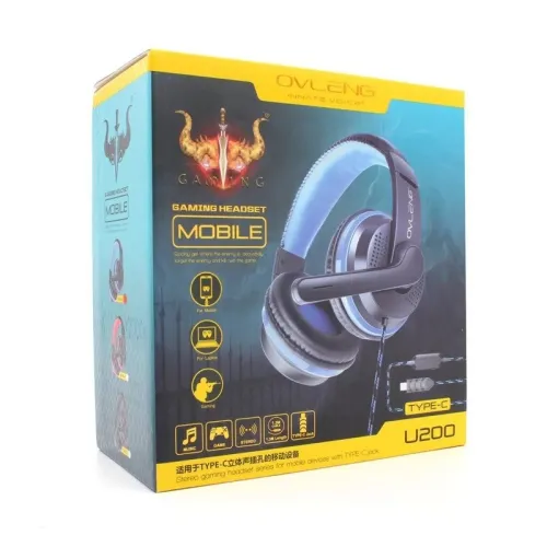Casque Gaming Fiche TYPE-C pour Mobile Gaming  Laptop U200 OVLENG