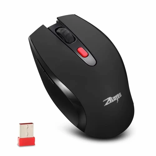 Souris Professional Sans Fil 2.4GHZ Jusqu'a 2400 DPI Réglable 6 Boutons F-13 ZELOTES