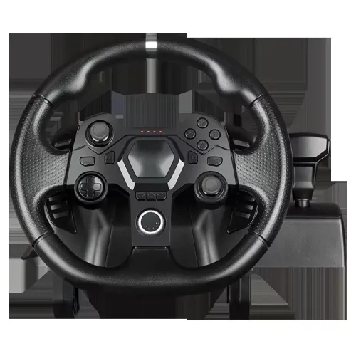 Volant de Course Gaming à 270 Degrés avec Pédales et Double Palettes Multiplateformes AP7