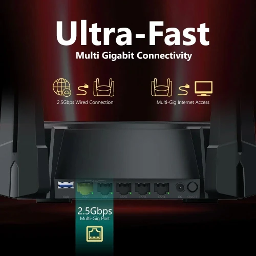 Routeur Gigabit Wifi AX6000 Compatibelité Mesh 8 Antenne DIR-X6080Z D-link