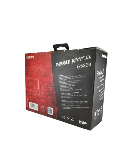 Pack de 2 Manettes USB de jeux pour PC DUALSHOC GS309 CAPSYS