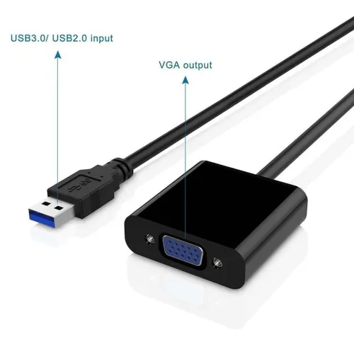 Adaptateur Vidéo Multi-Écrans USB 3.0 Male vers VGA Femelle