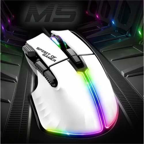 Souris Filaire USB pour Gamer 12800 Dpi - 8 Boutons Programmables RGB PRO-M5