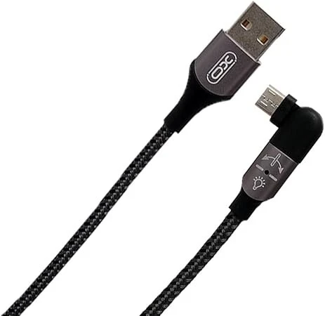 Câble de Charge Micro USB V8 à tête rotative à 180deg Universel 2,4A 1.2m XO-NB176 