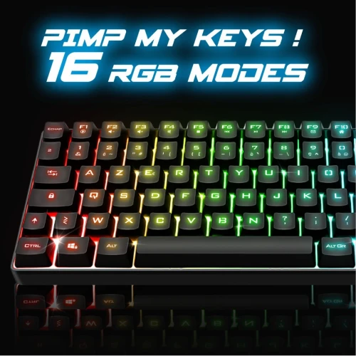 Clavier Gamer Semi Mécanique Bluetooth 5.0/Sans Fil 2.4 Ghz ELITE K70 CLA-EK70RF Spirite Of Gamer