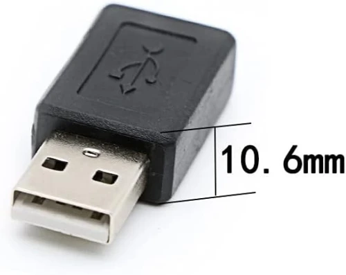 Adaptateur USB 2.0 Type-A Male vers Micro USB 2.0 Type-A Femelle 