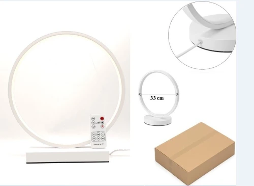 Lampe Veilleuse pour Chevet & Bureau Décorative avec Télécommande Forme Round 30 cm