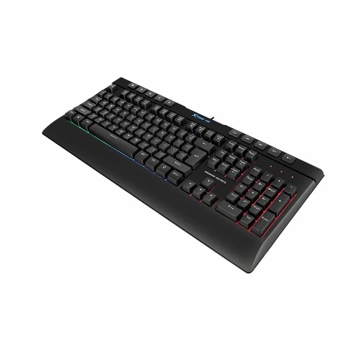 Clavier Gaming Membrane Multimédia Anti-Ghosting Rétro-Éclairage USB QWERTY GK-508 Xtrike Me