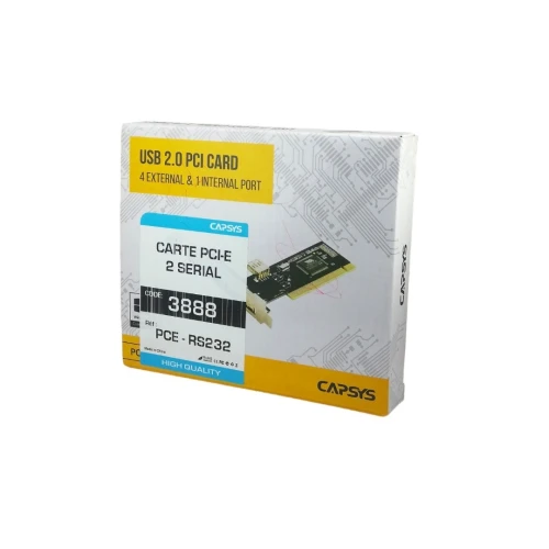 Carte PCI Express vers 2 x séries RS232 PCE-RS232 CAPSYS