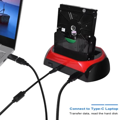 Station d'Accueil Double Disques Durs SATA/IDE 2,5" et 3,5" sur USB 2.0 Modèle: 575D