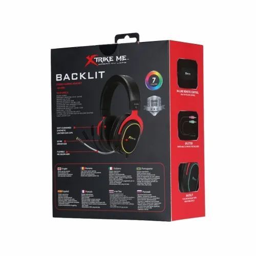 Casque Gaming RGB 7.1 Virtual Multi-Platforme PC, Mobile,PS4,PS5,XBOX One, Flexible GH-899 Xtrike Me
