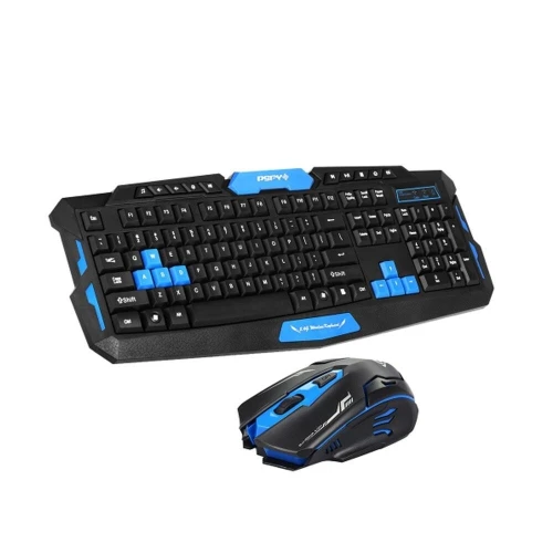 Pack Clavier & Souris Gaming Multimedia Sans Fil 2.4 GHz HK8100