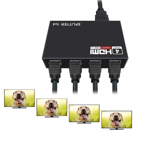 Splitter Répartiteur HDMI 1 Entrée 4 Sorties 1080P & 3D Version 1.4