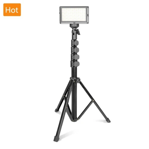 Trépied &Perche à Selfie Extensible pour Caméra,projecteur LED,Facile à Transporter,Rotation YS-818