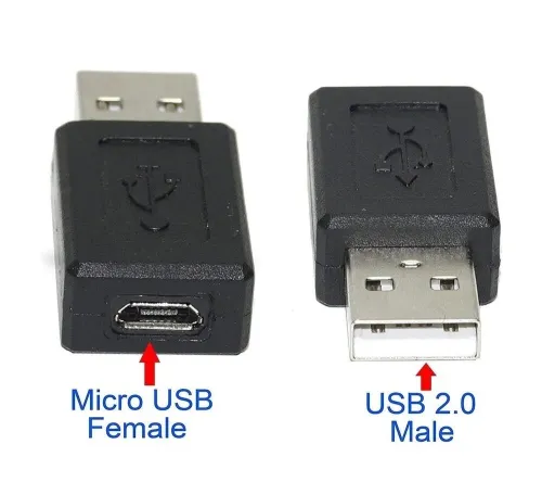 Adaptateur USB Type-A Male vers Micro USB