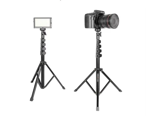 Trépied &Perche à Selfie Extensible pour Caméra,projecteur LED,Facile à Transporter,Rotation YS-818