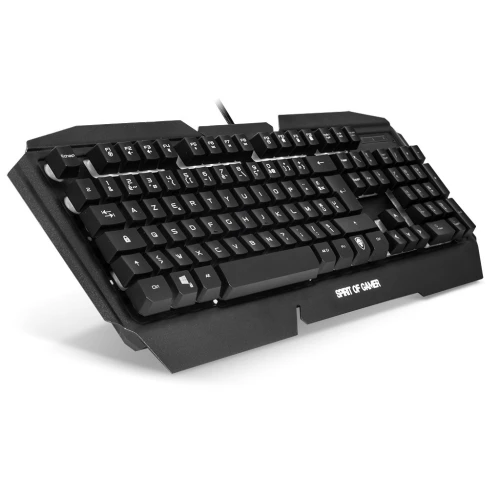 Clavier Gamer Semi-Mécanique Anti-Ghosting Rétro-Éclairage Rgb Usb Pro-K5 SPIRIT OF GAMER