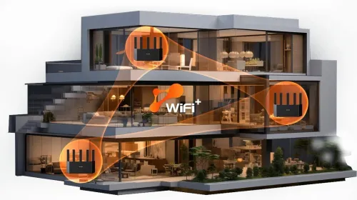 Routeur Wi-Fi 7 AX5000 - Bi-Band Ultra-rapide 5011 Mbps avec Port 2.5G & Wi-Fi+ Mesh BE5100 TENDA