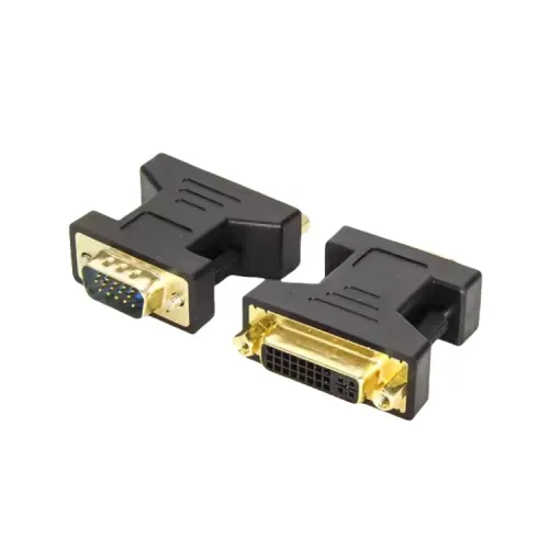 Adaptateur Vidéo Haute Performance DVI-I (24+5) Femelle vers VGA Mâle (15 Broches)