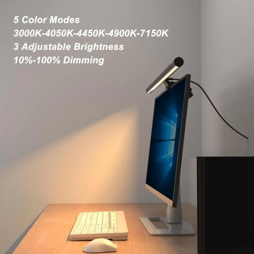 Barre Lumineuse LED pour Ecran d'Ordinateur et Laptop à 5 Températures de Couleur