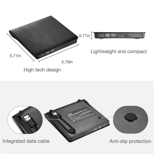 Graveur & Lecteur DVD Externe DVD-RW USB 3.0
