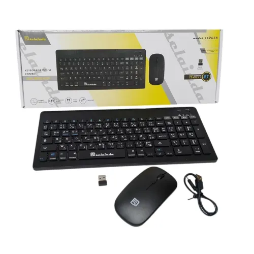Sclainda KB-2658 : Ensemble Clavier et Souris Sans Fil 2.4GHz Polyvalence et Confort Multi-Appareils
