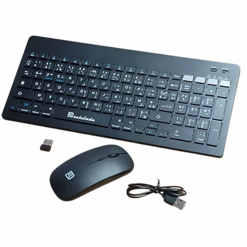 Ensemble Clavier et Souris Sans Fil 2.4GHz - Polyvalence et Confort Multi-Appareils Sclainda KB-2658