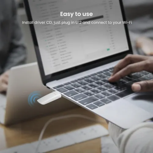 Adaptateur USB 3.0 Double Bande avec Antenne à Gain Elevé Intégrée AC1300 WIFI U12 Tenda