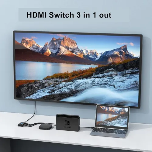 Switch (Commutateur) HDMI 3 Entrées vers 1 Sortie 4K 60 Hz MT-HD0301
