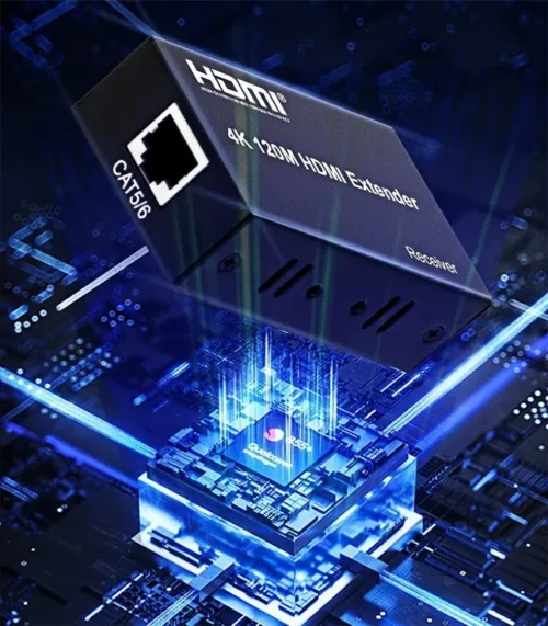 Extender & Rallonge HDMI UHD 4K à 60 Hz 120 m sur Câble Ethernet Cat5e/6