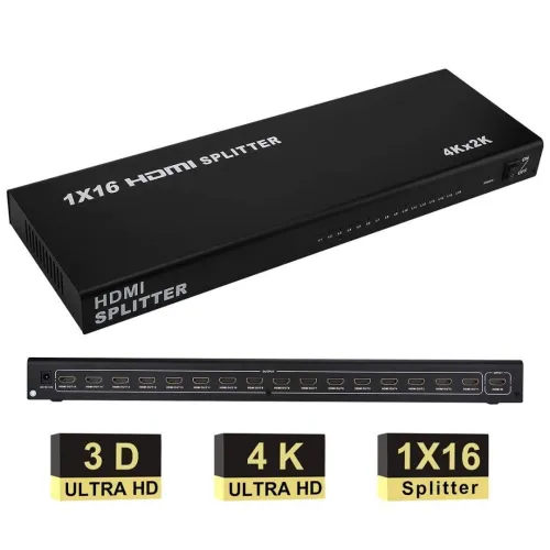 Splitter Répartiteur HDMI 1 Entrée 16 Sorties 1080P & 3D Version 1.4