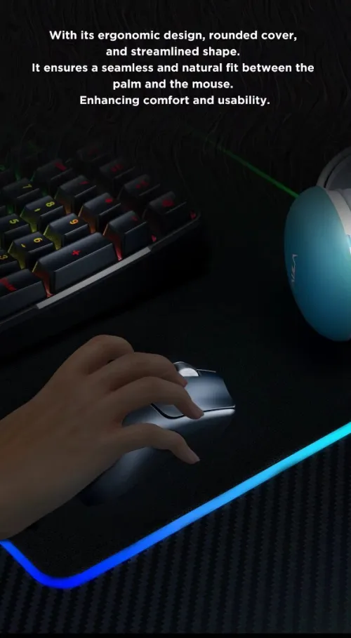 Souris Gaming Professionnel Tri-mode BT 5.0, 2.4G, Filaire jusqu'à 10000DPI Rechargeable SC580 AULA