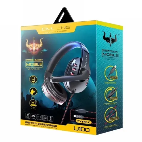 Casque Gaming Fiche TYPE-C pour Mobile Gaming / Laptop U100 OVLENG